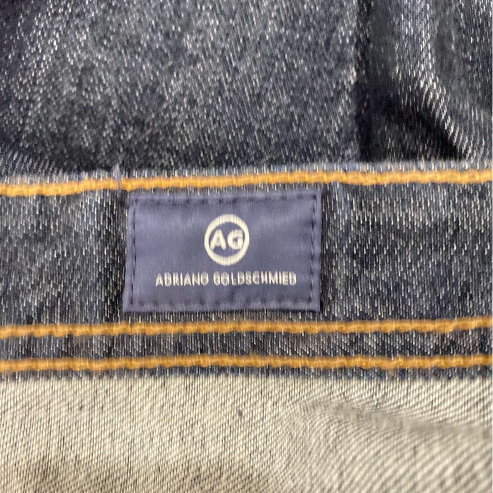 AG Adriano Goldschmied Jeans Mens 36 х 32 Blue Slim Straight Leg - Picture 7 of 17